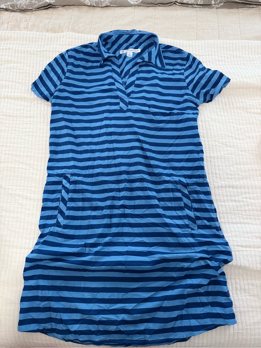 Southern Tide- Blue striped dress